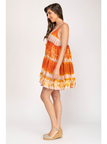Peace & Love Sukienka w kolorze pomarańczowym