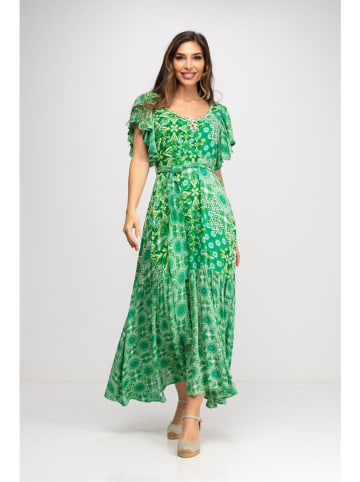 Peace & Love Sukienka w kolorze zielonym
