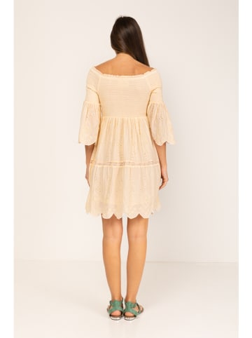 Peace & Love Kleid in Beige