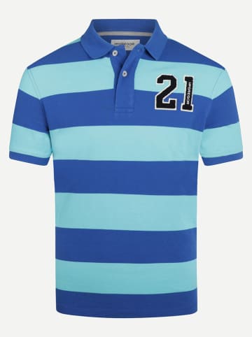 McGregor Poloshirt in Blau/ Türkis