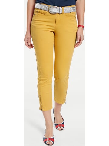 Heine Capri-spijkerbroek geel