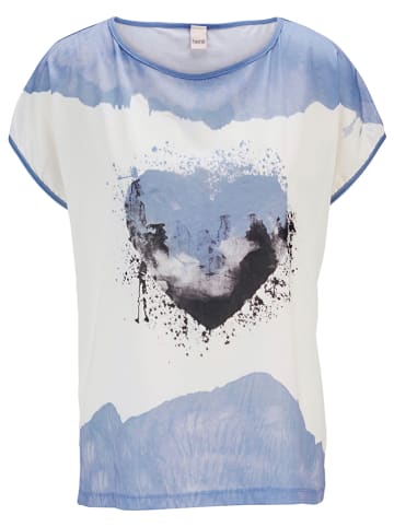 Heine Shirt blauw/wit