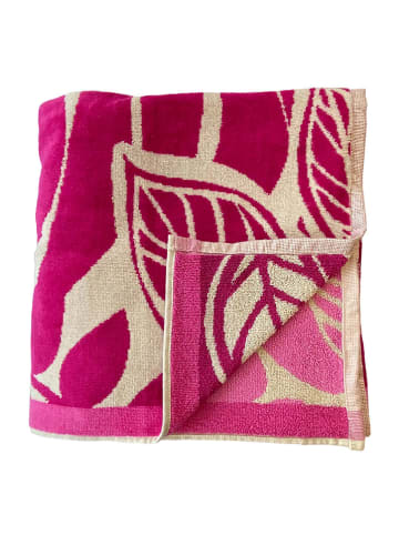 Le Comptoir de la Plage Ręcznik plażowy "Relax - Cabo" w kolorze różowym - 180 x 140 cm