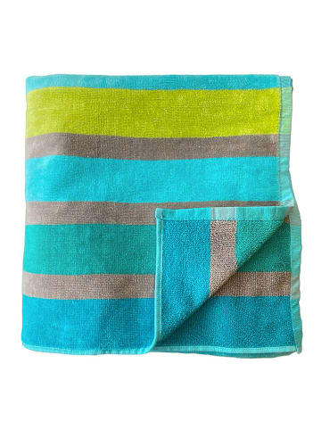 Le Comptoir de la Plage Ręcznik plażowy "Relax - Baja" w kolorze niebieskim - 180 x 140 cm