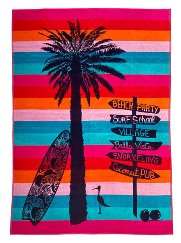 Le Comptoir de la Plage Ręcznik plażowy "Aventura - Lumbika" ze wzorem - 180 x 140 cm