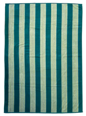 Le Comptoir de la Plage Ręcznik plażowy "Milonga - Lake" w kolorze ciemnozielonym - 180 x 140 cm