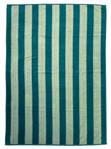 Le Comptoir de la Plage Strandlaken "Milonga - Lake" donkergroen - (L)180 x (B)140 cm