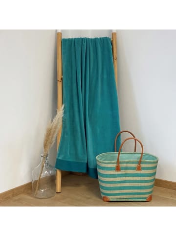 Le Comptoir de la Plage Strandtuch "Shady - Latigo" in Grün - (L)160 x (B)90 cm