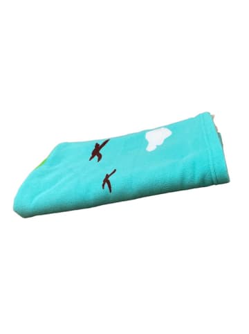 Le Comptoir de la Plage Ręcznik plażowy "Swing" w kolorze błękitnym - 140 x 70 cm