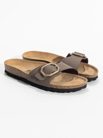 BACKSUN Pantoletten "Zephyr" in Khaki