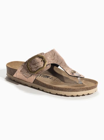 BACKSUN Teenslippers "Mercure" bronskleurig