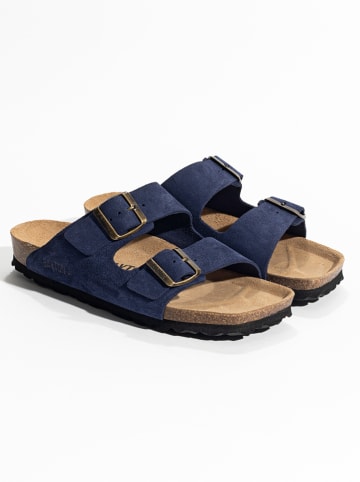 BACKSUN Slippers "Atlas" donkerblauw
