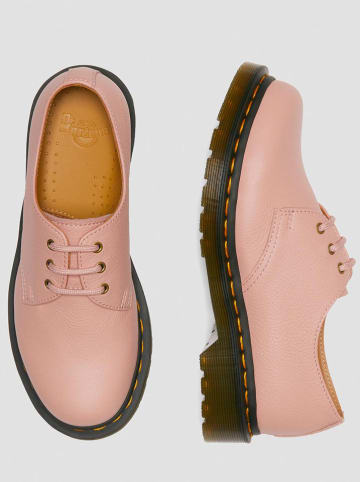 Dr. Martens Skórzane trzewiki w kolorze jasnoróżowym