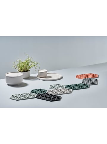 Zone Denmark 2er-Set: Untersetzer "Triangles" in Hellblau - (L)16 x (B)14 cm