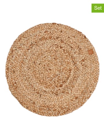 SÖDAHL 2er-Set: Tischsets "It´s all" in Natur - Ø 35 cm