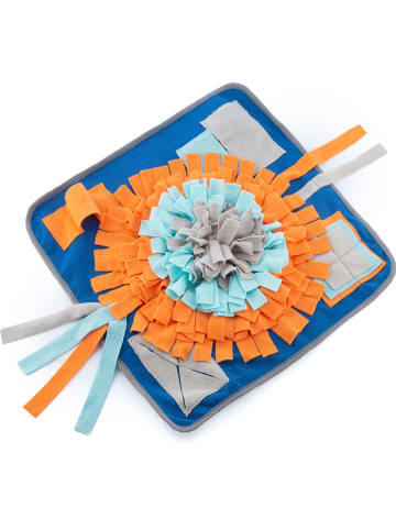 InnovaGoods Mata na smakołyki w kolorze niebiesko-pomarańczowym - 45 x 45 cm