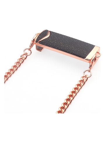 Platyne Smartphone-Kette in Schwarz/ Gold