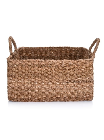 DUKA Aufbewahrungskorb "Boho" in Hellbraun - (B)43 x (H)20 x (T)35 cm