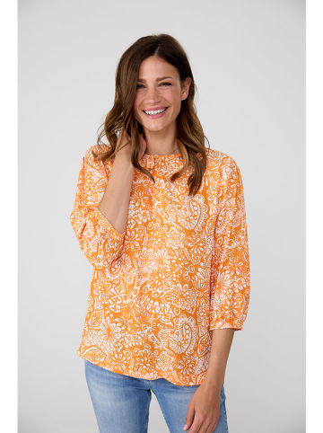 LIEBLINGSSTÜCK Bluzka "Elouisa" w kolorze pomarańczowo-białym