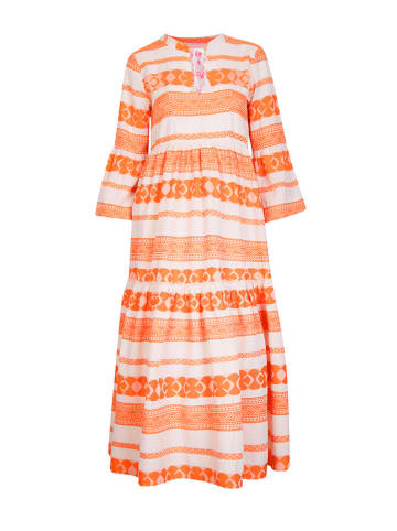 LIEBLINGSSTÜCK Kleid "Emine" in Orange/ Creme