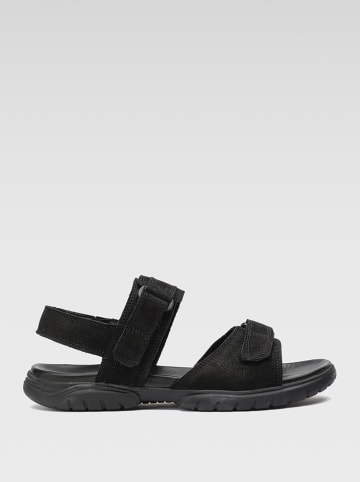 Gino Rossi Leren sandalen zwart
