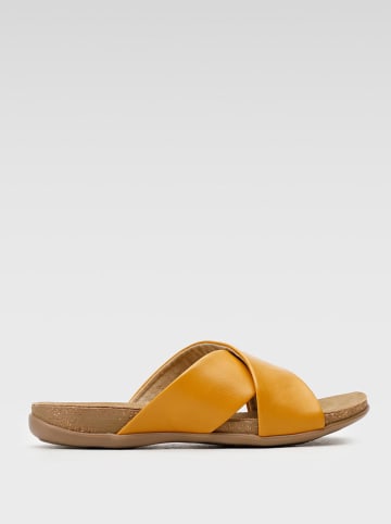 Lasocki Leren slippers oranje