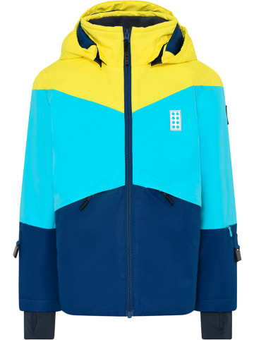 LEGO Ski-/ Snowboardjacke "Jested 708" in Gelb/ Blau/ Dunkelblau