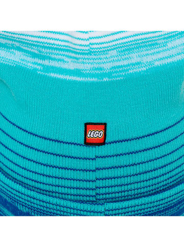 LEGO Beanie "Alex 704" in Blau/ Weiß