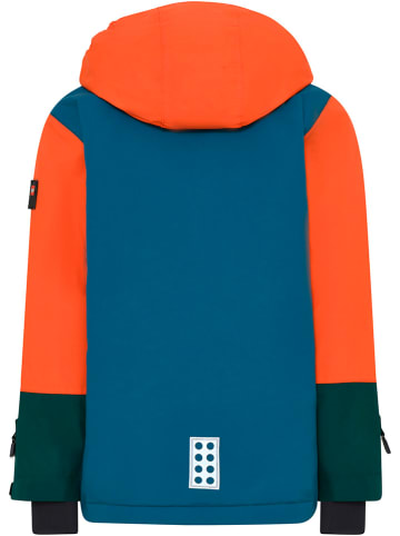 LEGO Ski-/ Snowboardjacke "Jesse 701" in Dunkelgrün/ Orange/ Blau