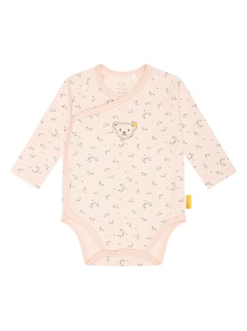Steiff Romper lichtroze/grijs