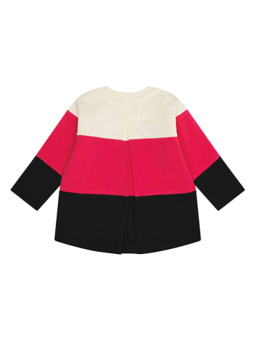 Steiff Bluza w kolorze różowo-kremowo-czarnym