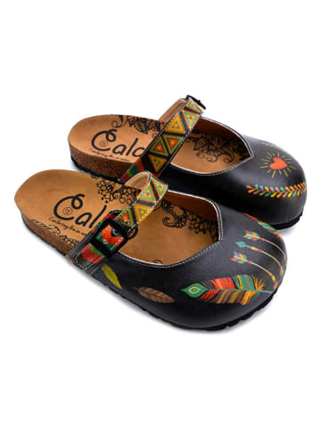 Calceo Clogs in Aubergine