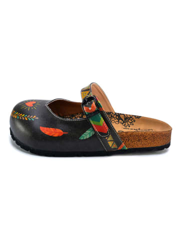 Calceo Clogs in Aubergine