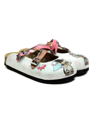 Calceo Clogs in Creme/ Bunt