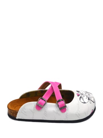 Calceo Clogs in Creme/ Bunt