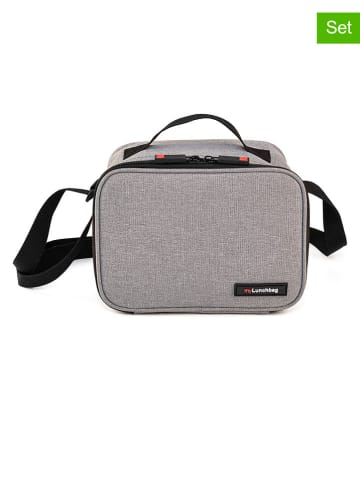 IRIS 2-delige lunchset: isoleertas en lunchbox grijs