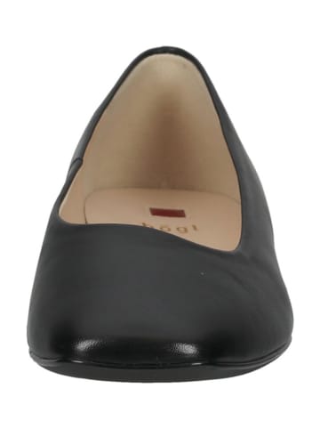 Högl Leder-Ballerinas in Schwarz