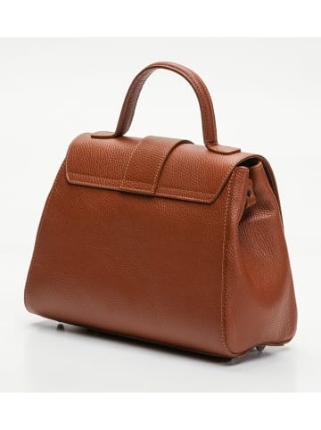 Victor & Hugo Paris Leren handtas "Kay" camel - (B)28,5 x (H)20 x (D)8 cm