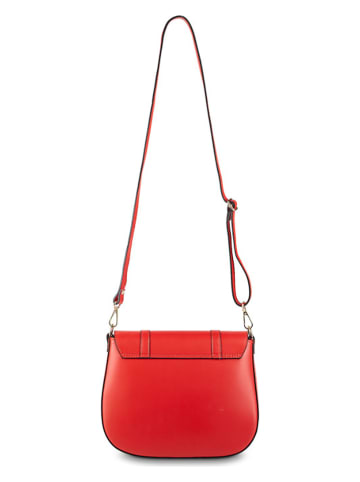 Victor & Hugo Paris Leder-Umhängetasche "Ruth" in Rot - (B)26 x (H)20 x (T)8 cm