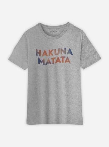 WOOOP Koszulka "Hakuna Matata" w kolorze szarym