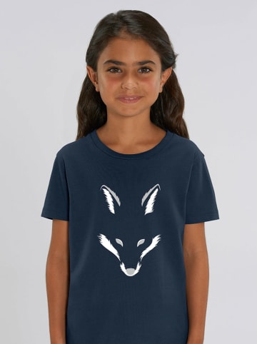 WOOOP Shirt "Foxy Shape" donkerblauw