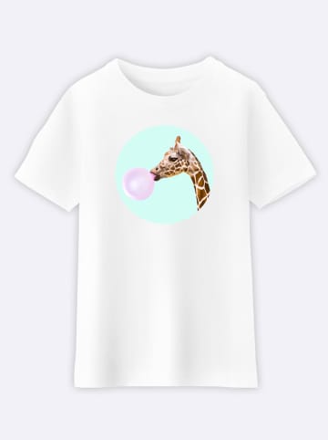 WOOOP Koszulka "Giraffe" w kolorze białym