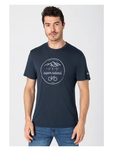 super.natural Shirt "Trails" donkerblauw