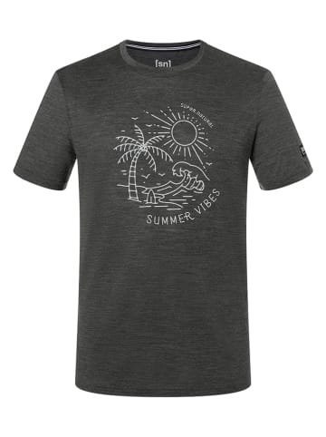 super.natural Shirt "Summer Vibes" antraciet