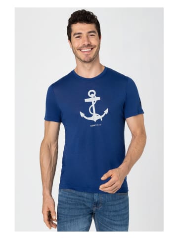 super.natural Koszulka "Anchor" w kolorze niebieskim