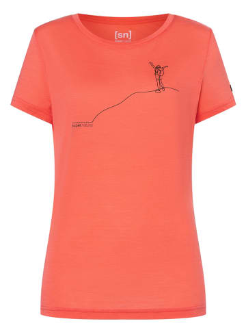super.natural Shirt "Happy on the top" oranje