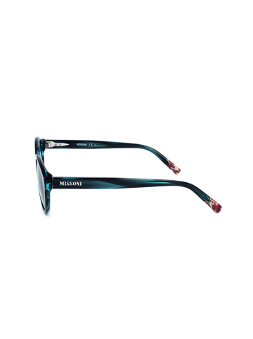 Missoni Damskie okulary przeciwsłoneczne w kolorze ciemnozielono-niebieskim