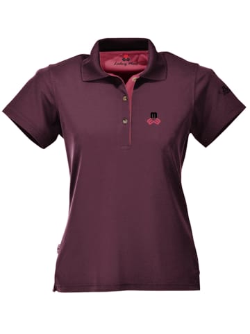 Maul Sport Functioneel poloshirt "Aeschi" pruimkleurig