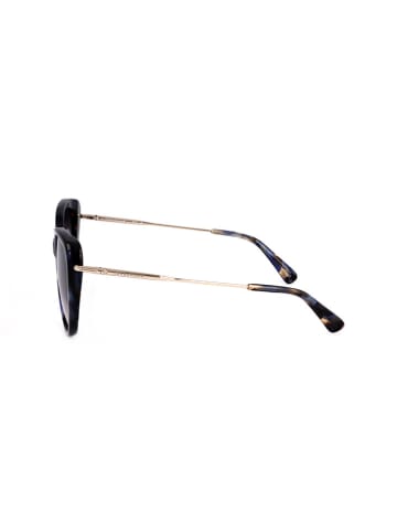 Longchamp Damen-Sonnenbrille in Dunkelblau-Gold/ Lila