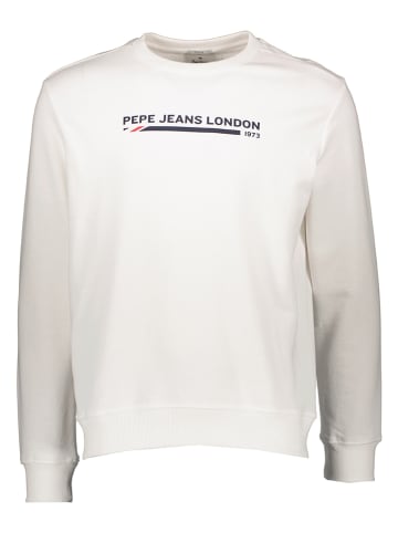 Pepe Jeans Sweatshirt "Borja" in Weiß